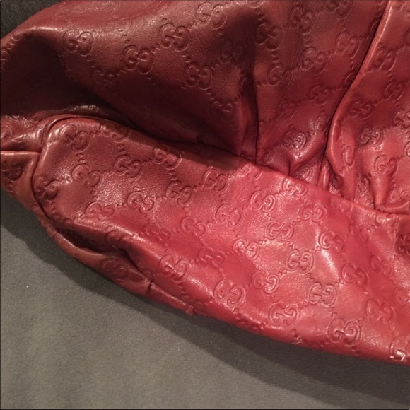 Red Gucci Guccissima Purse - Picture 6 of 6